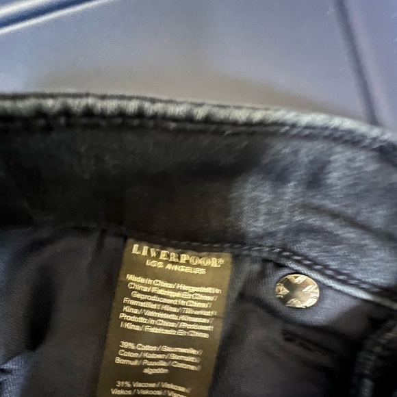 LIVERPOOL ANKLE SKINNY DARK BLUE JEANS. PETITE 30/10. Size 10 - Picture 3 of 9